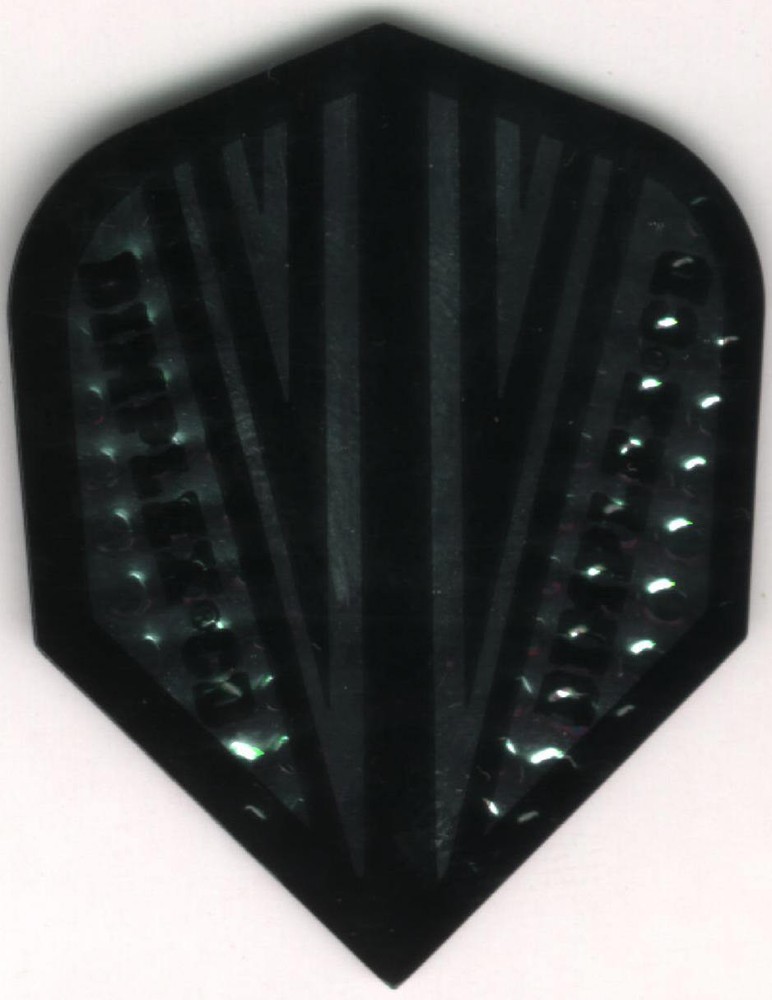 Dimplex Black/Silver CD Dart Flights: 3 per set