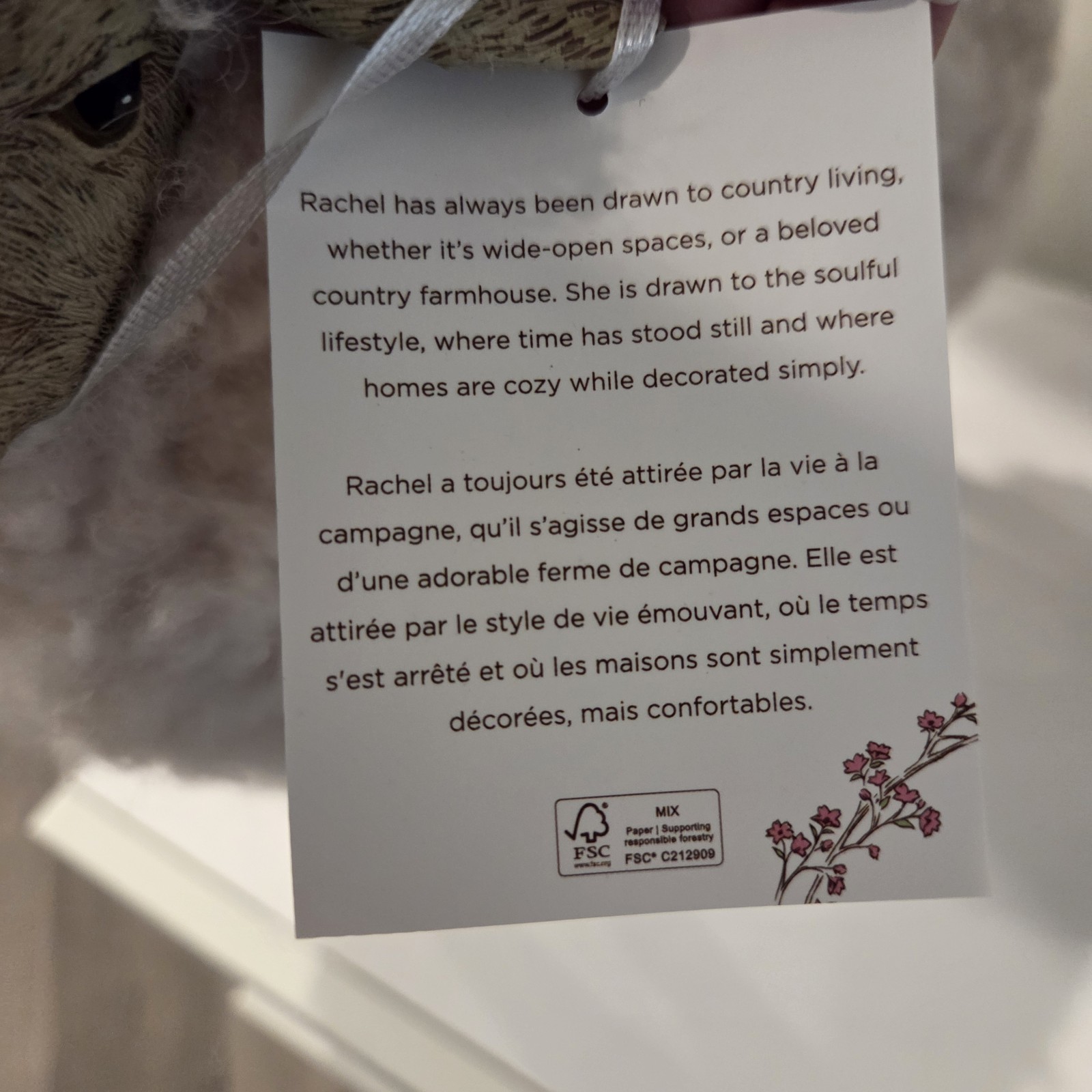 Standing Lamb/Sheep The Farmhouse By Rachel Ashwell 12 Inches Easter Decor