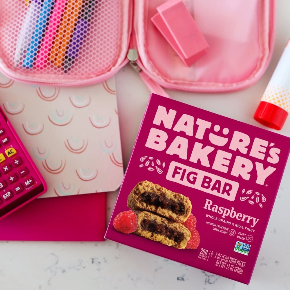 Nature's Bakery Raspberry Fig Bars Snack, 10 Pack, 2 oz Each, Box