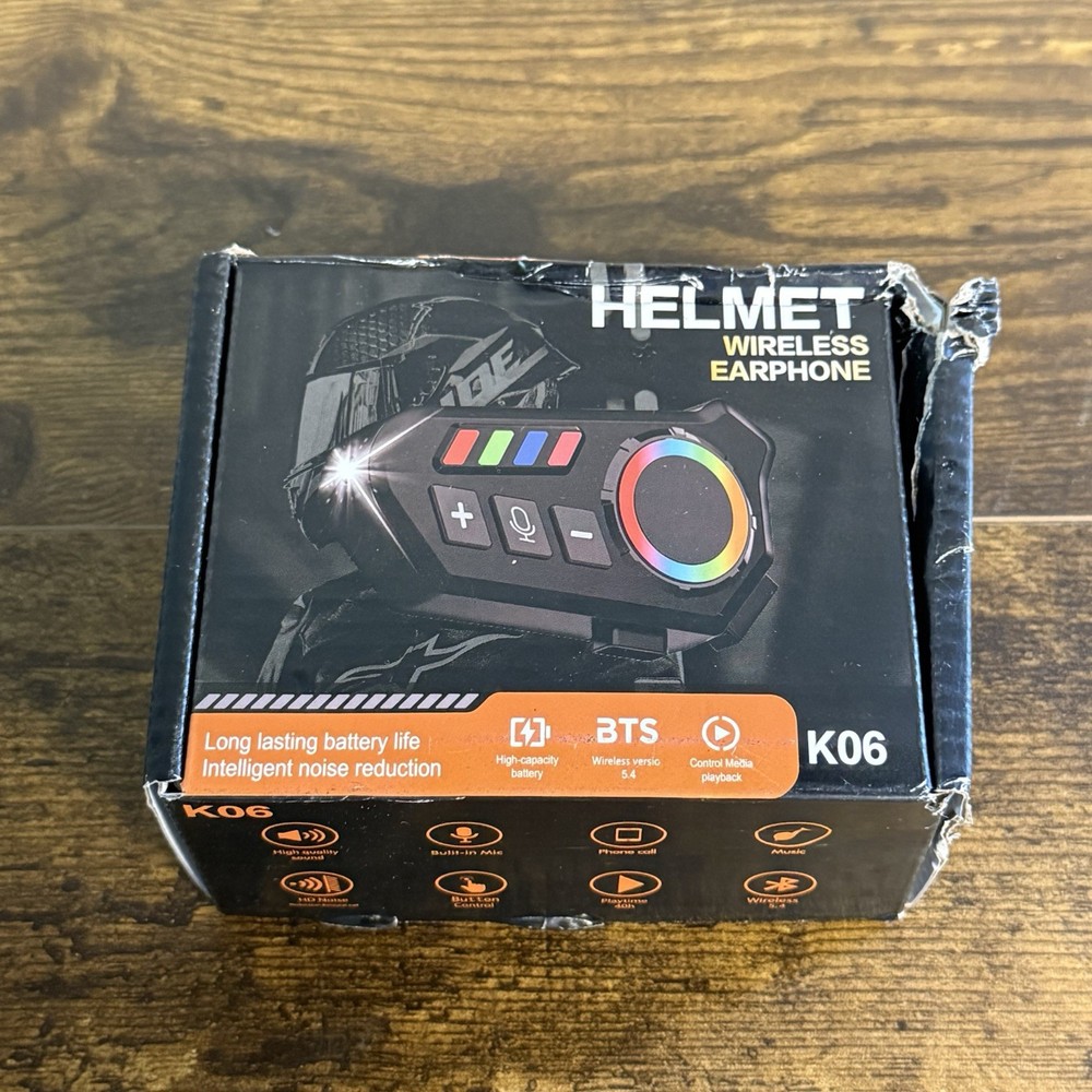 NEW – Wireless Motorcycle Helmet Earphone Microphone – K06
