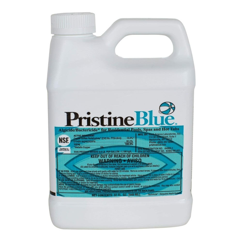 Pristine Blue 32 oz Non-Chlorine Pool & Spa Algae Control - Liquid Treatment