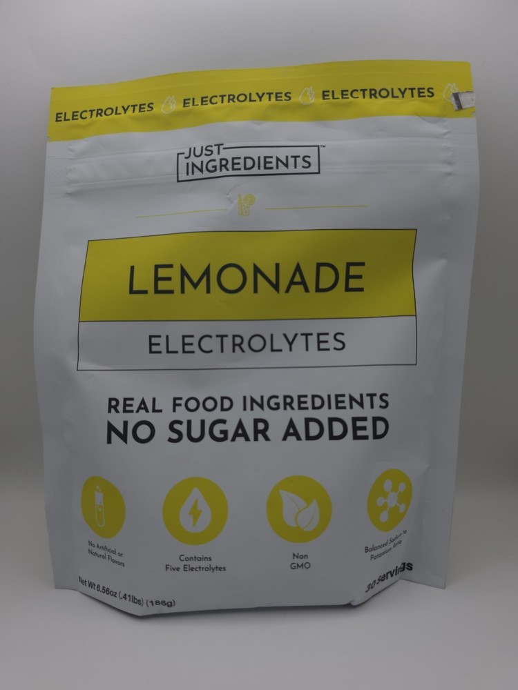 Just Ingredients Lemonade Electrolytes NO sugar Added 30 Servings