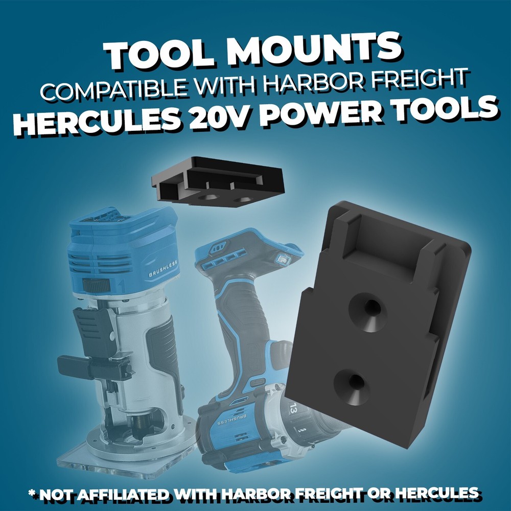 5 Pack - Hercules 20V Tool Mounts / Holders / Hangers / Brackets -HIGH QUALITY