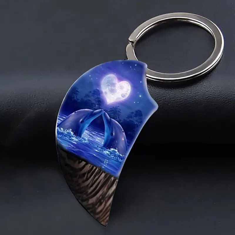 Creative Fashion Animal Dolphin Keychain