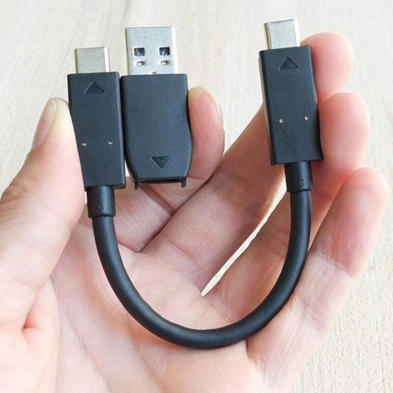 17cm Usb-c Power Type C Cable Lead For Sandisk Extreme Ssd Ex2 Solid State Black