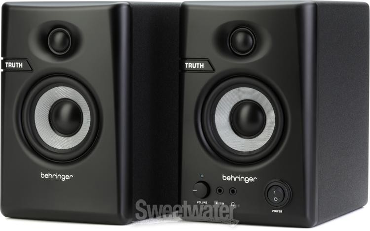 Behringer Truth 3.5-inch Powered Studio Monitors with Bluetooth - Black