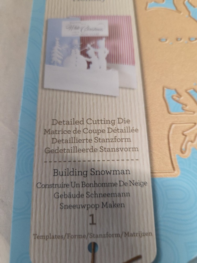 Spellbinders Dies Building Snowman