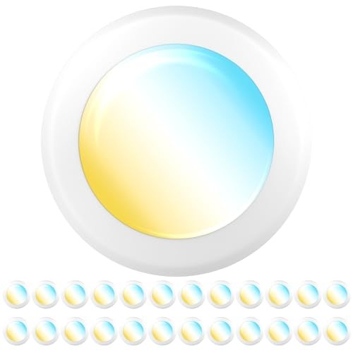 Sunco 24 Pack LED Disc Lights Ceiling Flush Mount Disk Light, 6 Inch 5CCT White