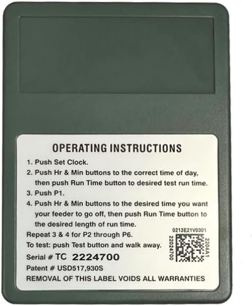 Advanced Timer for Wildlife Feeders – Backlit LCD, 5- , Easy Setup