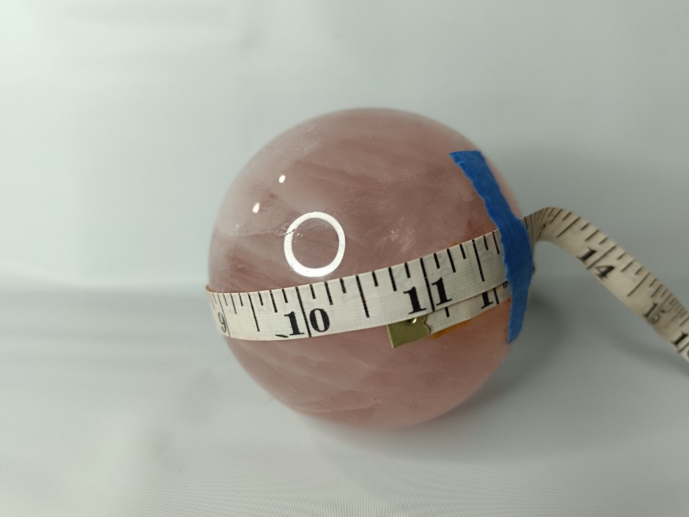Pretty Rose Quartz Sphere 868 Grams