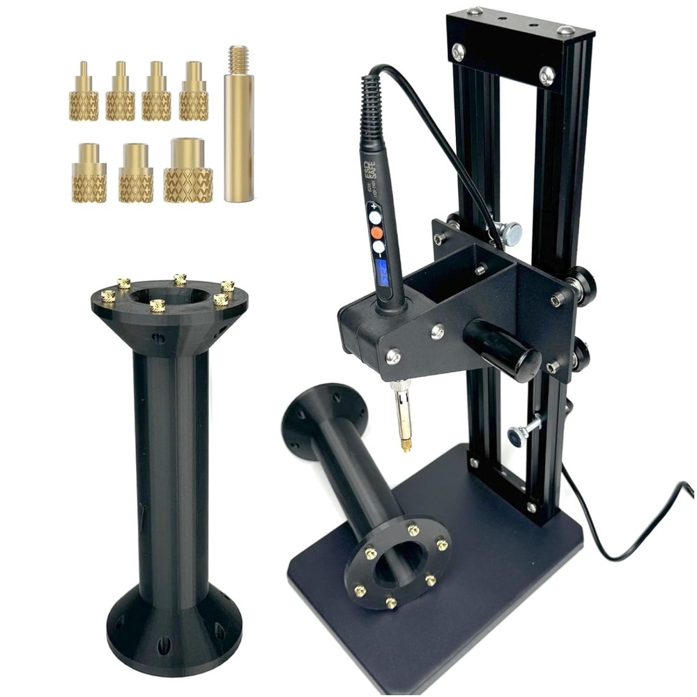 Aluminum Vertical Heat Press Machine with 210mm Insertion Height & Quick Heating