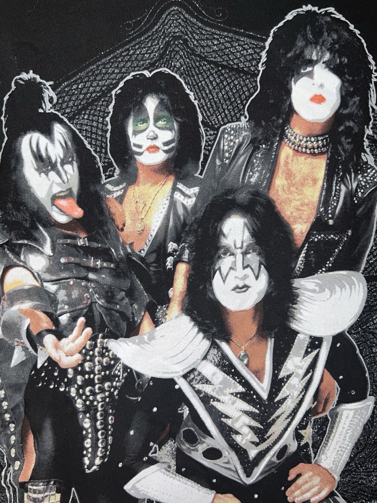 KISS Alive 35 Living Legends 1973-2009 Tour Black Graphic TShirt Med. Rock Band