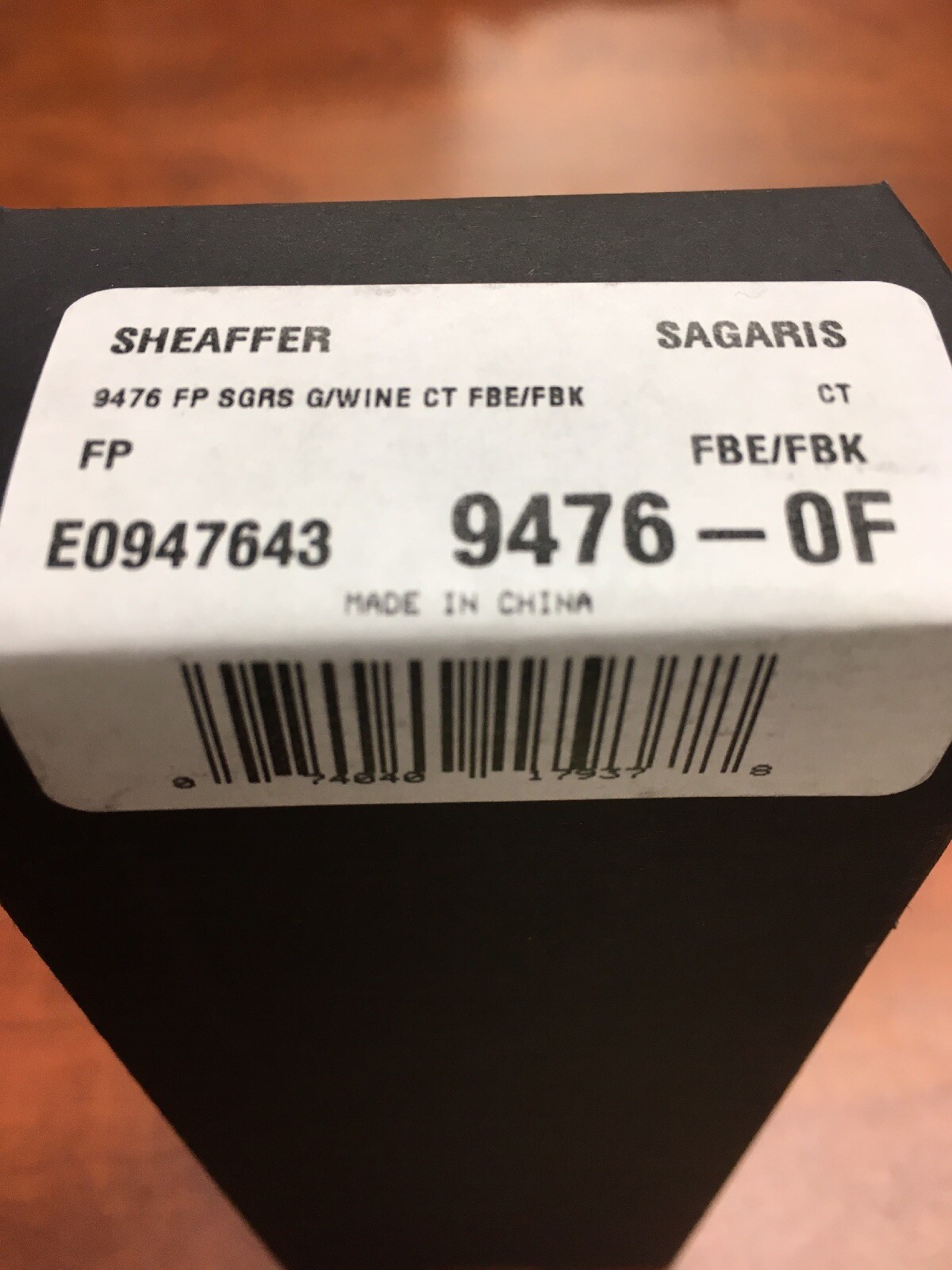 Sheaffer Sagaris Gloss Wine “F” Nib Fountain Pen