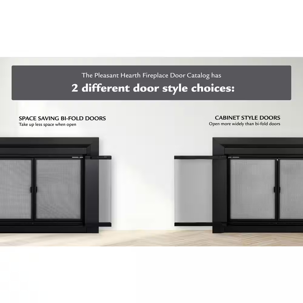 Alpine Small Glass Fireplace Doors