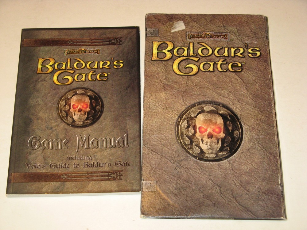 Baldur's Gate Game Manual PC D&D Forgotten Realms rpg