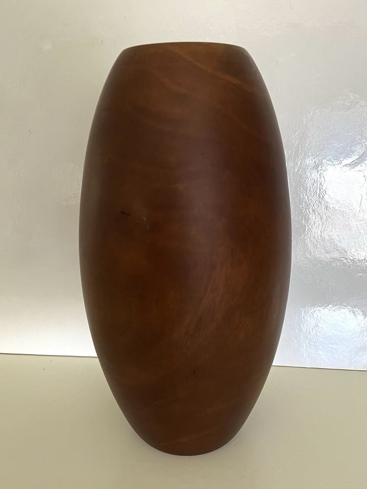 Tall Wooden Vase
