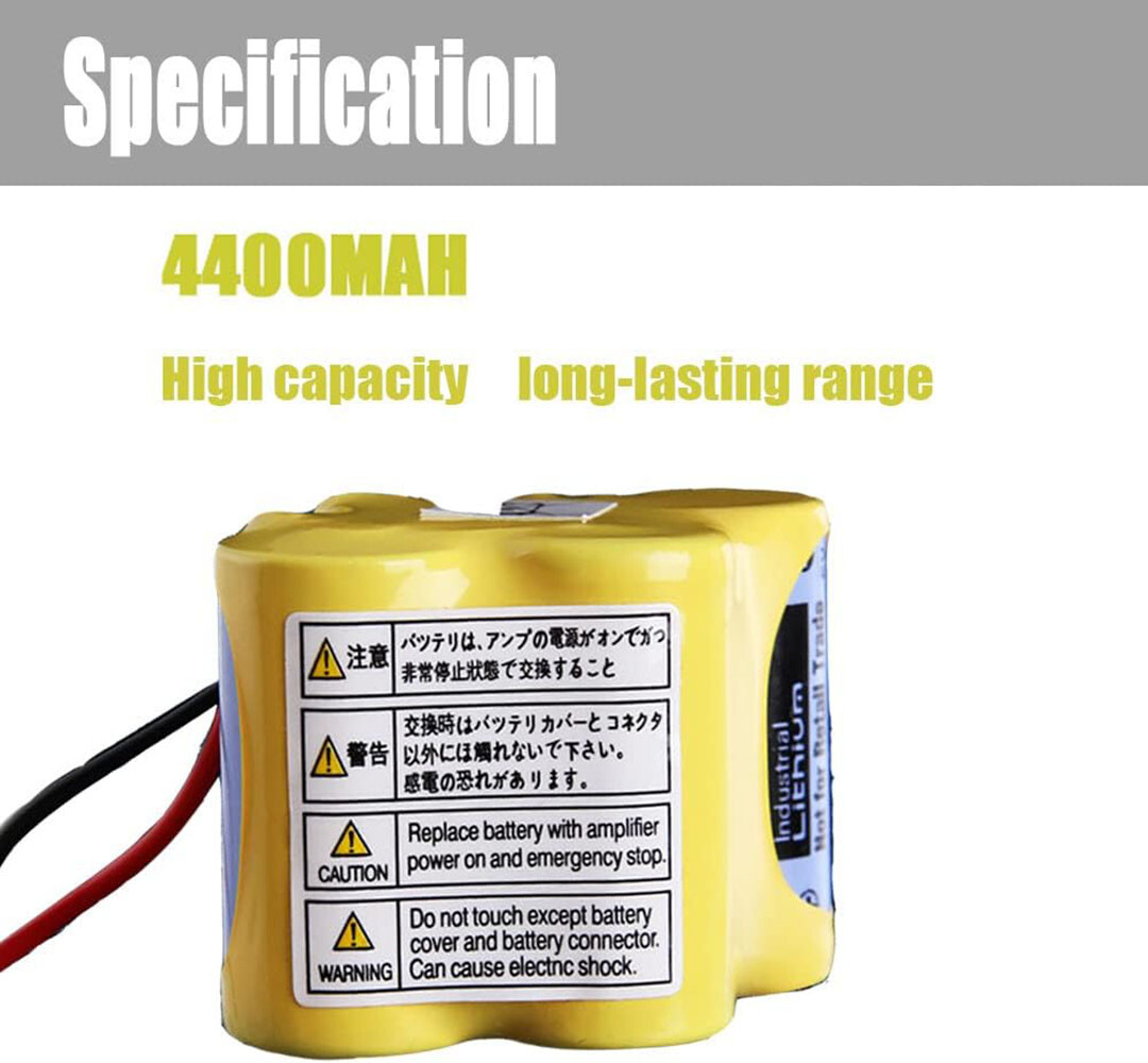 ◉ 100X BR-2/3AGCT4A BR2/3AG BR2/3AGCT4A Battery for FANUC A98L-0031-0025 w/plug