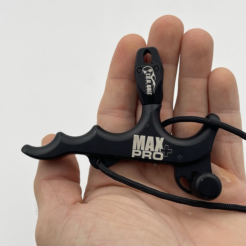 TRU Ball Max Pro Plus Bow Release - 4 Finger Black