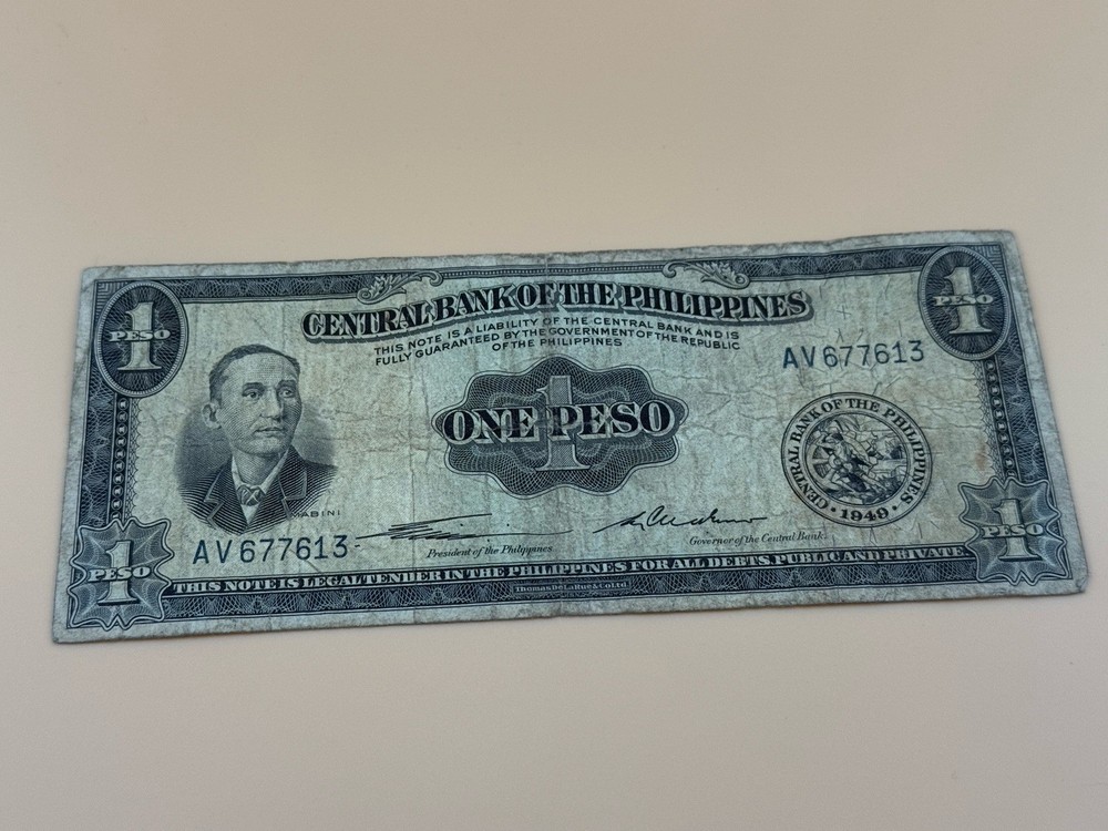 Philippines 1 Peso Note CIRCULATED