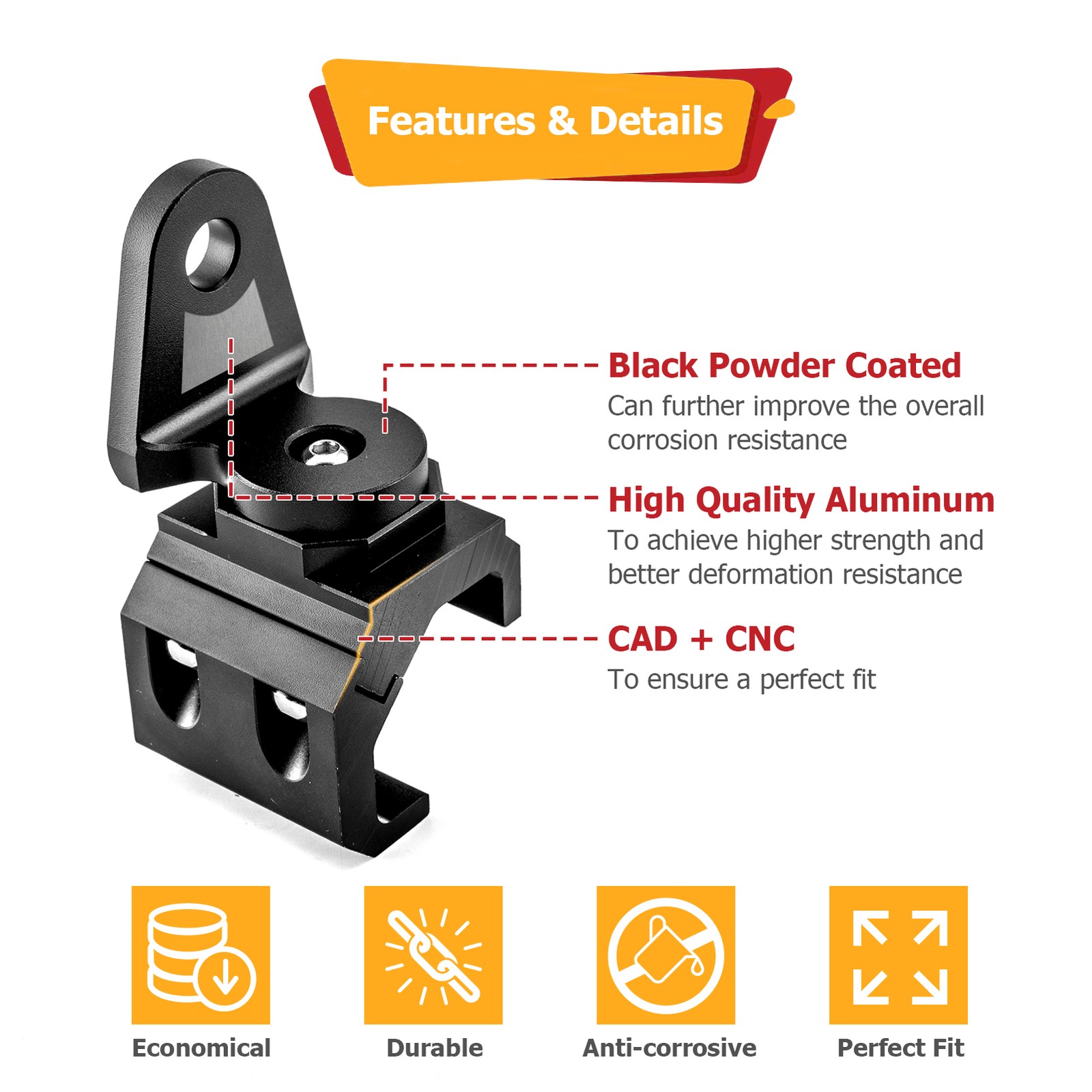 3FT Spiral RGB LED Whip Light w/Pro-fit Mount For CFMOTO UFORCE 600 1000 1000 XL