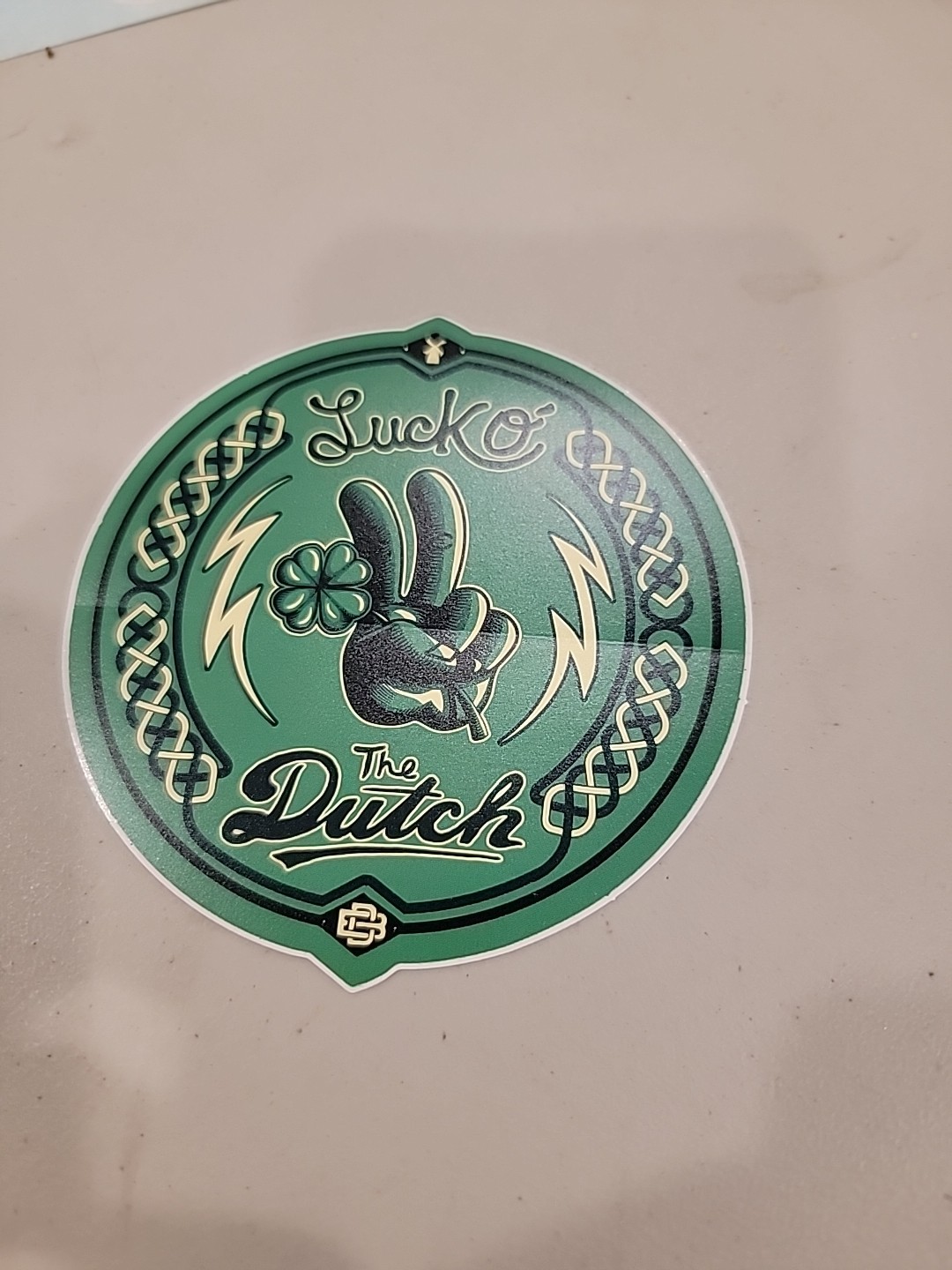 RARE Dutch Bros. Coffee Sticker DB Collectible Luck o' The Dutch. #1