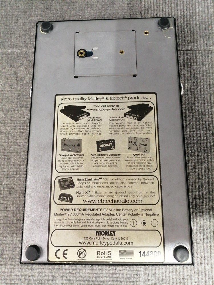 Morley Power Wah Guitar Effects Pedal Used