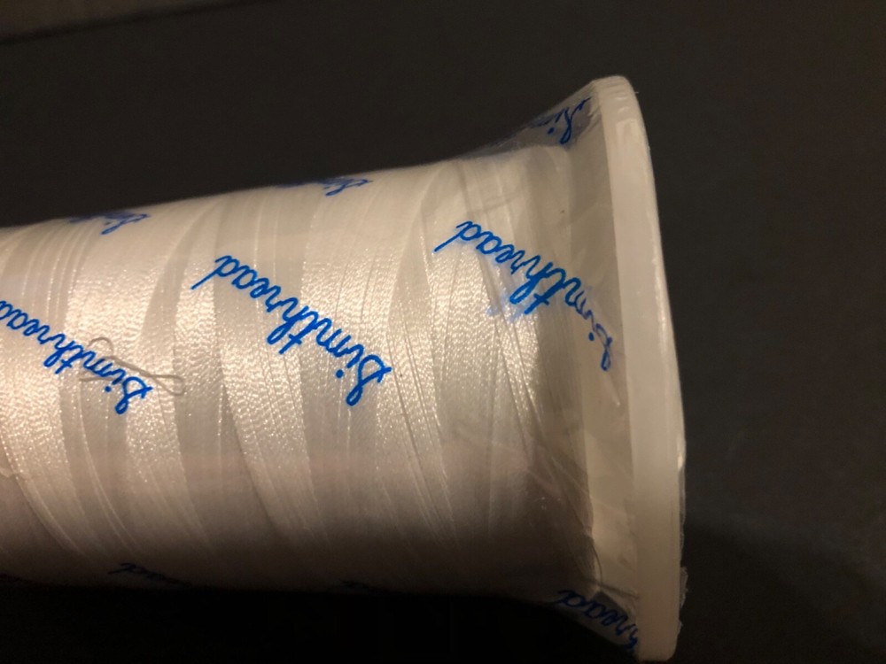 Embroidery Thread 5500 Yards White 001 100% Polyester