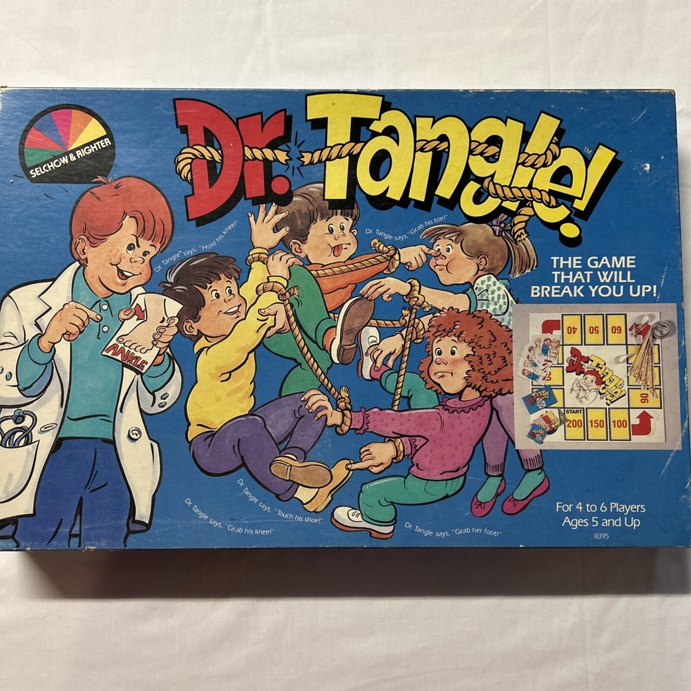 Dr. Tangle Board Game - Selchow & Righter - 1987 - Pre-owned