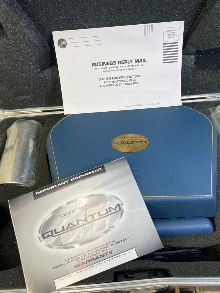 Mark Super VII Quantum E-Meter Kit w/ Case & Cans – Untested, As-Is