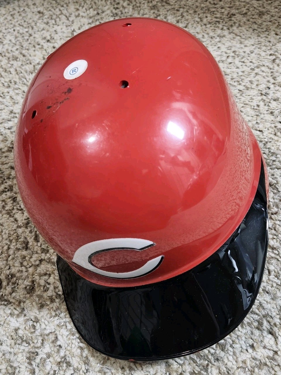 Jose Rijo 2002 Game Used Cincinnati Reds Batting Helmet