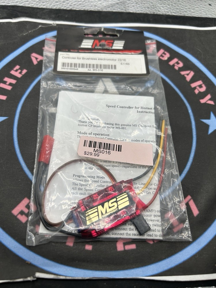 MS Composit. Controller For Brushless Electromotor. 22/16. MS016