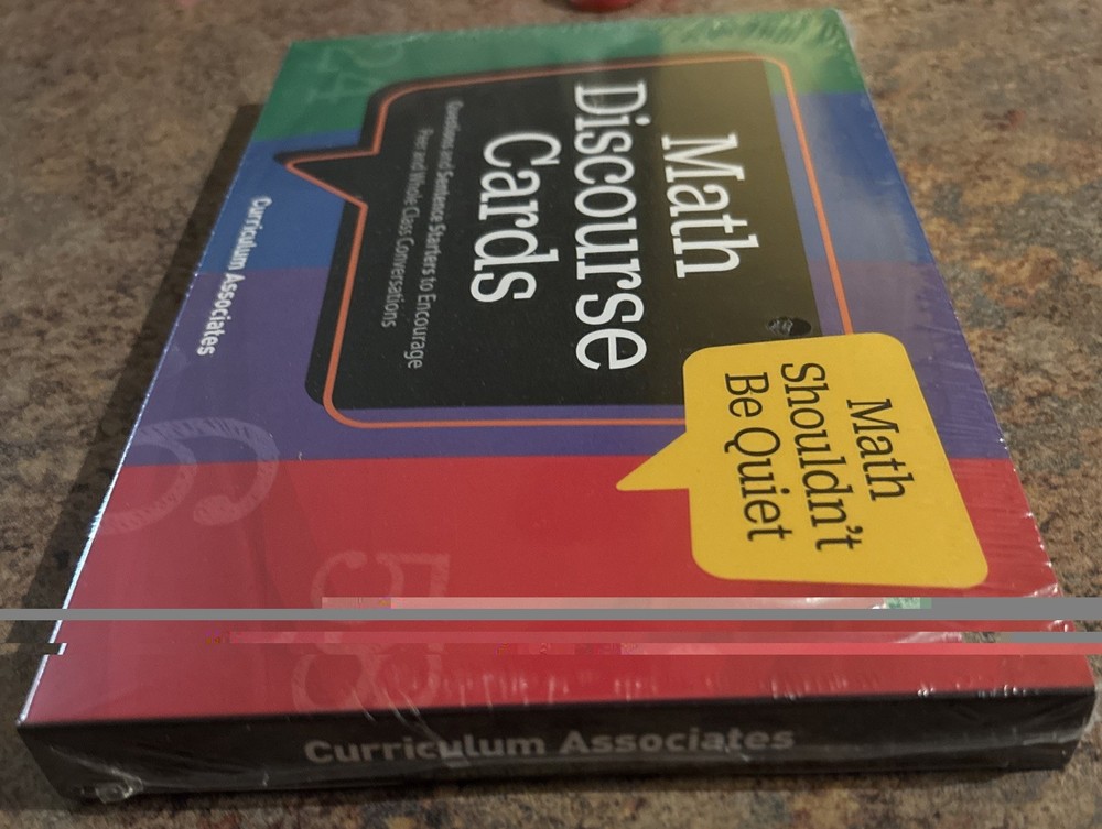 Math Discourse Cards - Encourage Peer & Whole Class Conversations - NEW SEALED