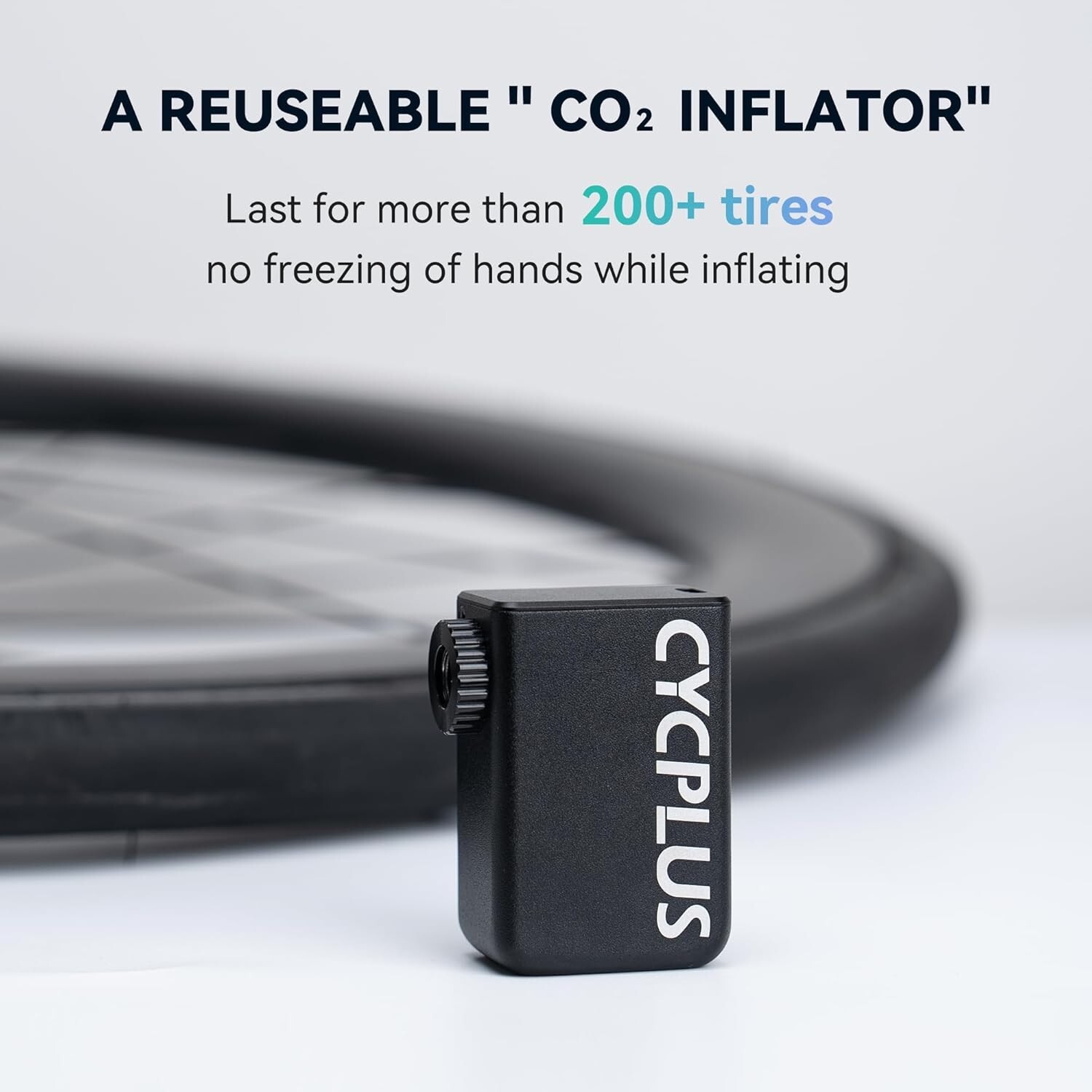 CYCPLUS AS2 Electric Bike Tire Pump 100PSI Mini Air Inflator Portable