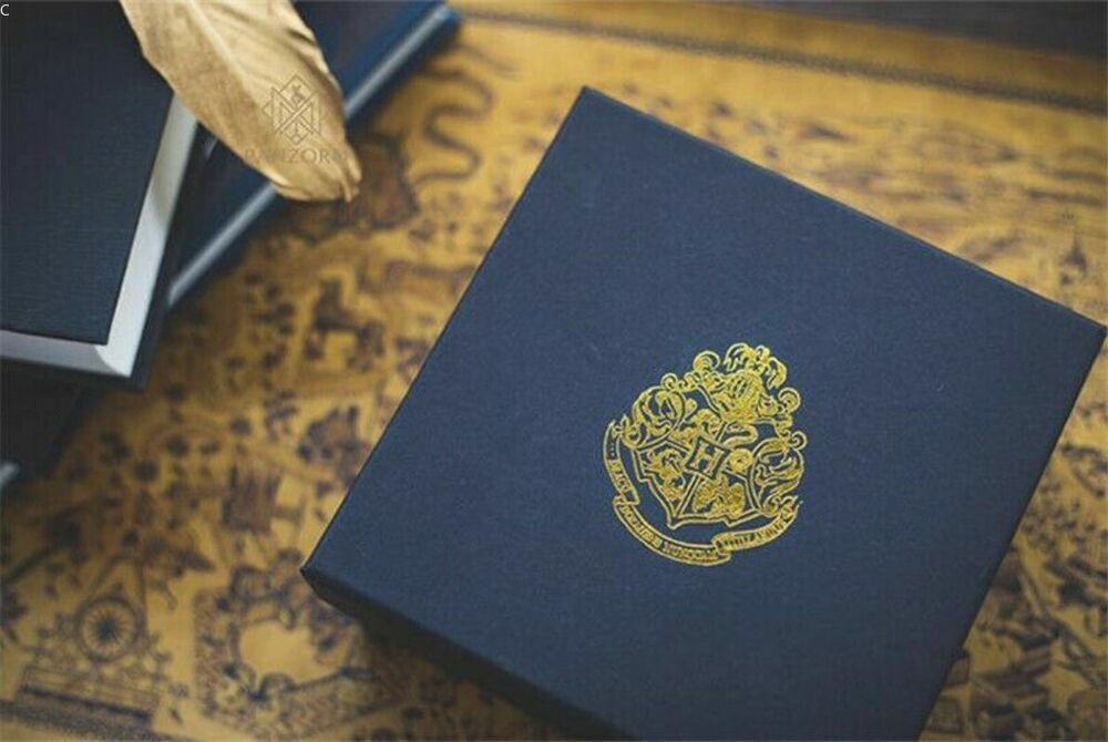 Harry Potter Platinum Wing Golden Snitch Ring Box Jewelry Storage Necklace Chain