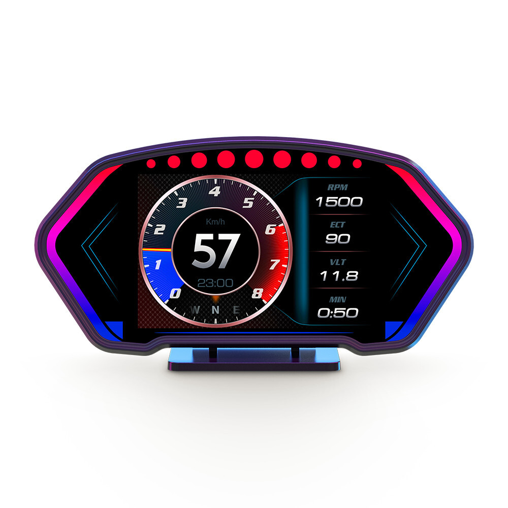Car OBD Digital Gauge GPS Head Up Display Dashboard Speedometer Multi-Function