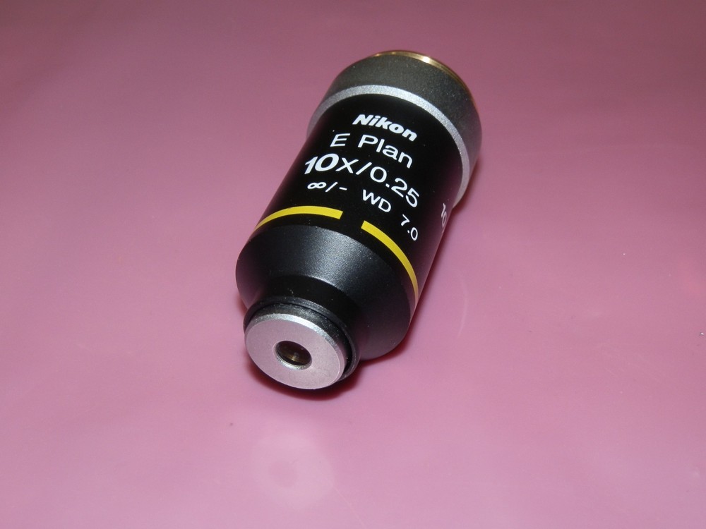 Nikon E Plan 10x 0.25 Microscope Objective Lens for E Series Microscopes