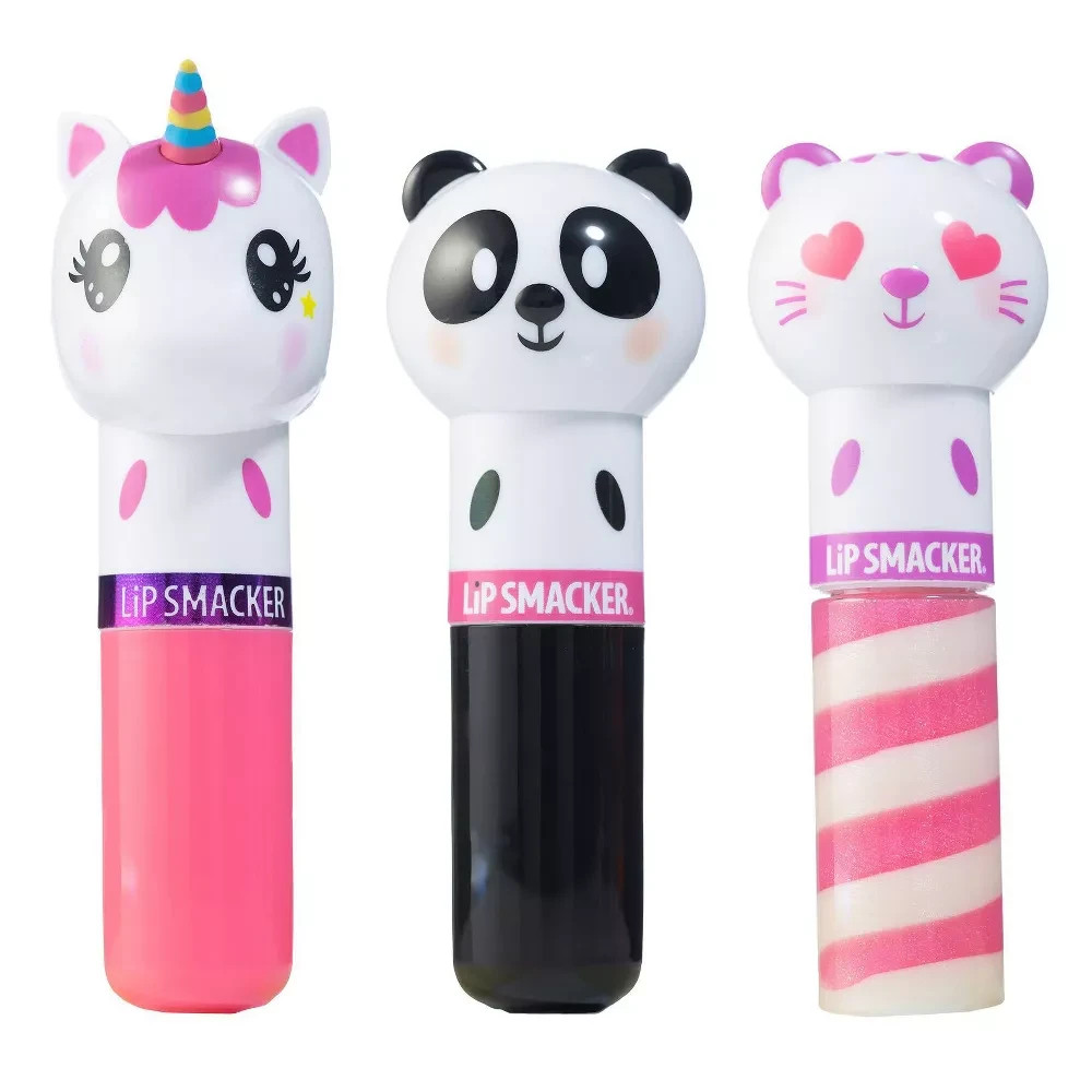 2 Pack Lip Smacker Lippy Pal Lip Balm - Unicorn/Panda/Kitten - 0.54oz