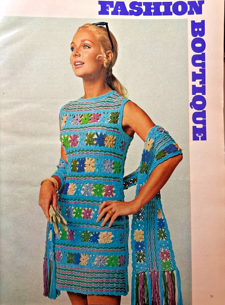 1970 Spring/Summer McCalls Needlework & Crafts Pattern MOD 70s SWIM Dresses Coat