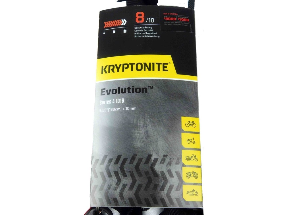 Kryptonite Evolution Series 4 1016 5.25 ft Integrated Chain 2-Pack