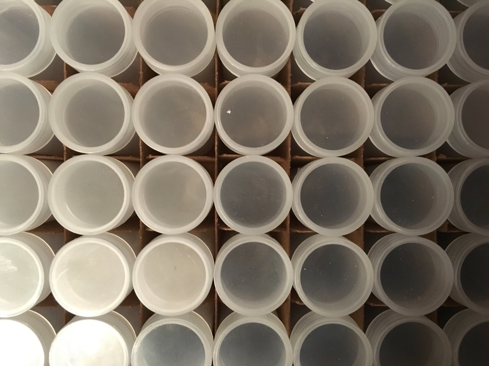 100 New Duraclear Round Coin Tubes for Quarters (25 cent)  Full Box Made in USA