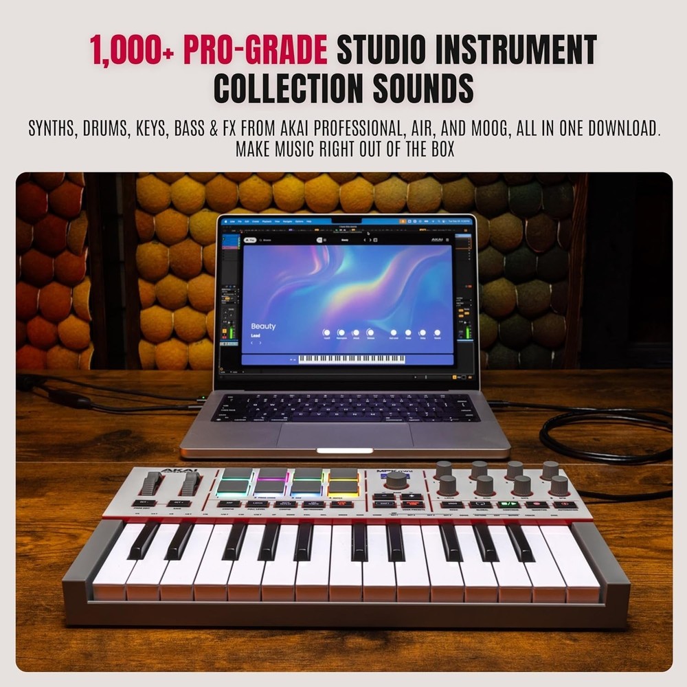 Ultimate Portable MIDI Keyboard - MPK Mini IV with 25 Keys & Integrated Software