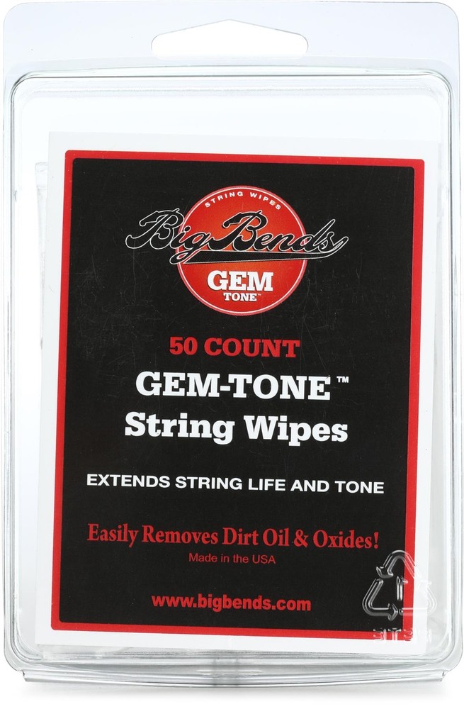 Big Bends Gem-Tone String Cleaning Wipes (50-pack) (2-pack) Bundle