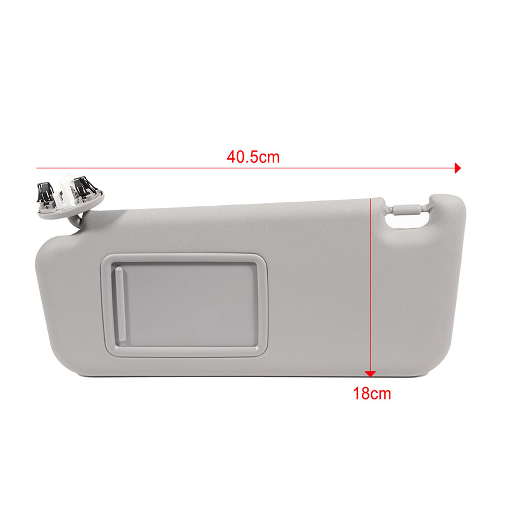 Sun Visor Left Driver Side Gray for 2006 - 2012 Toyota RAV4