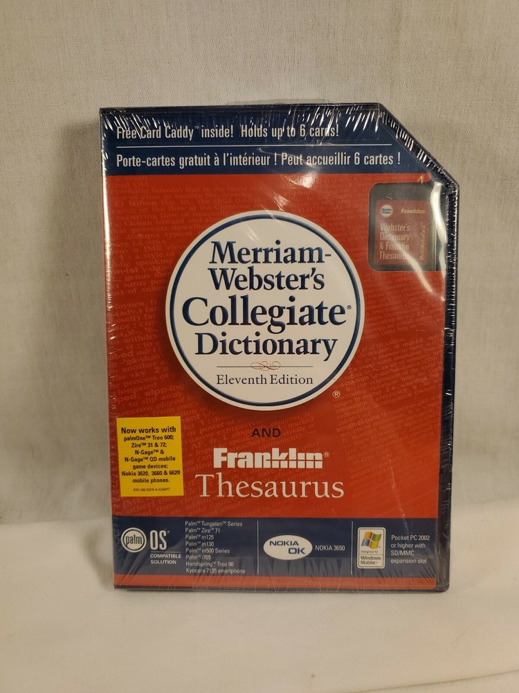 NEW WEBSTERS DICTIONARY & FRANKLIN THESAURUS MEDIA