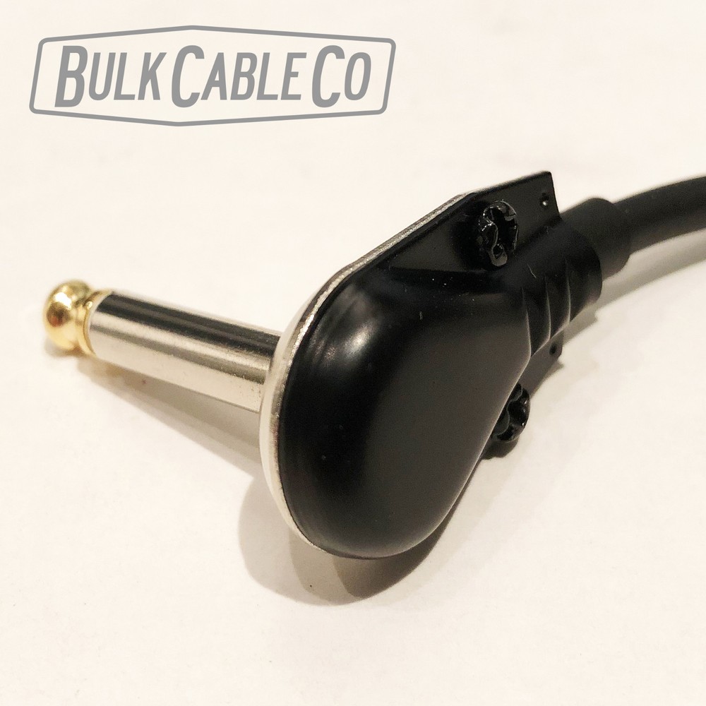 6" Pedal Patch Cables - 4 Pack - George L's 155 Cable - Black Pancake Connectors