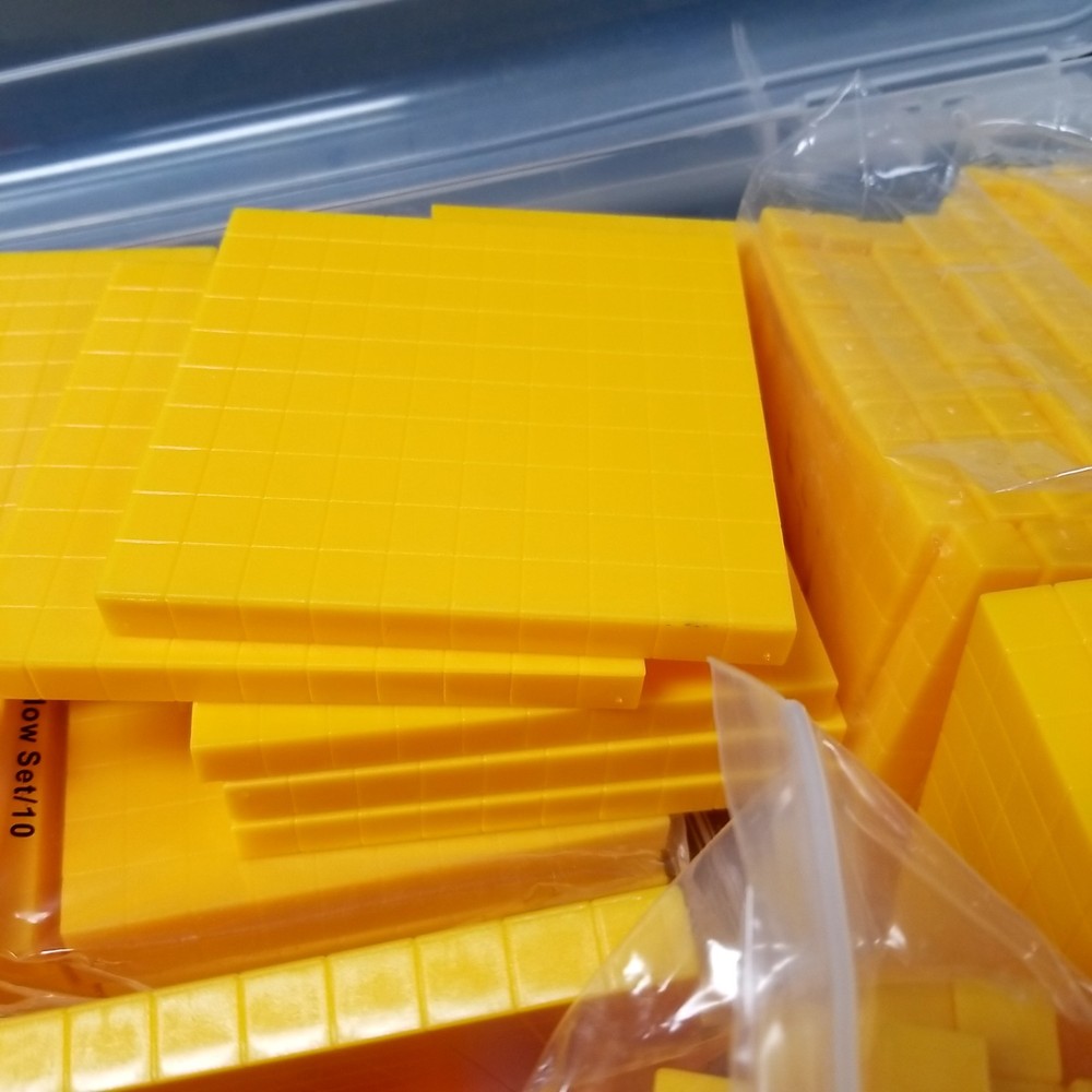 GUC EAI Education Base Ten Intermediate Yellow Blocks Set