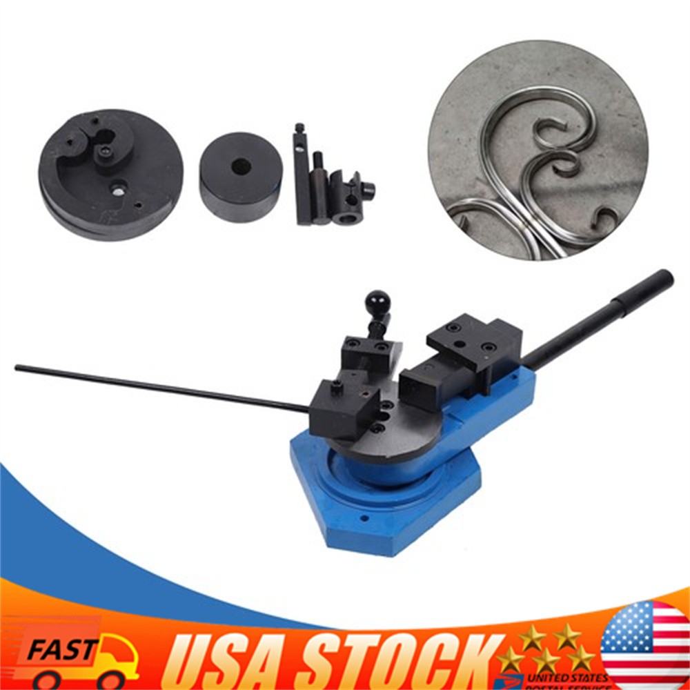Bender Flat Round Square Angle Bar Bending Machine Metal Scroll Bending Tool NEW