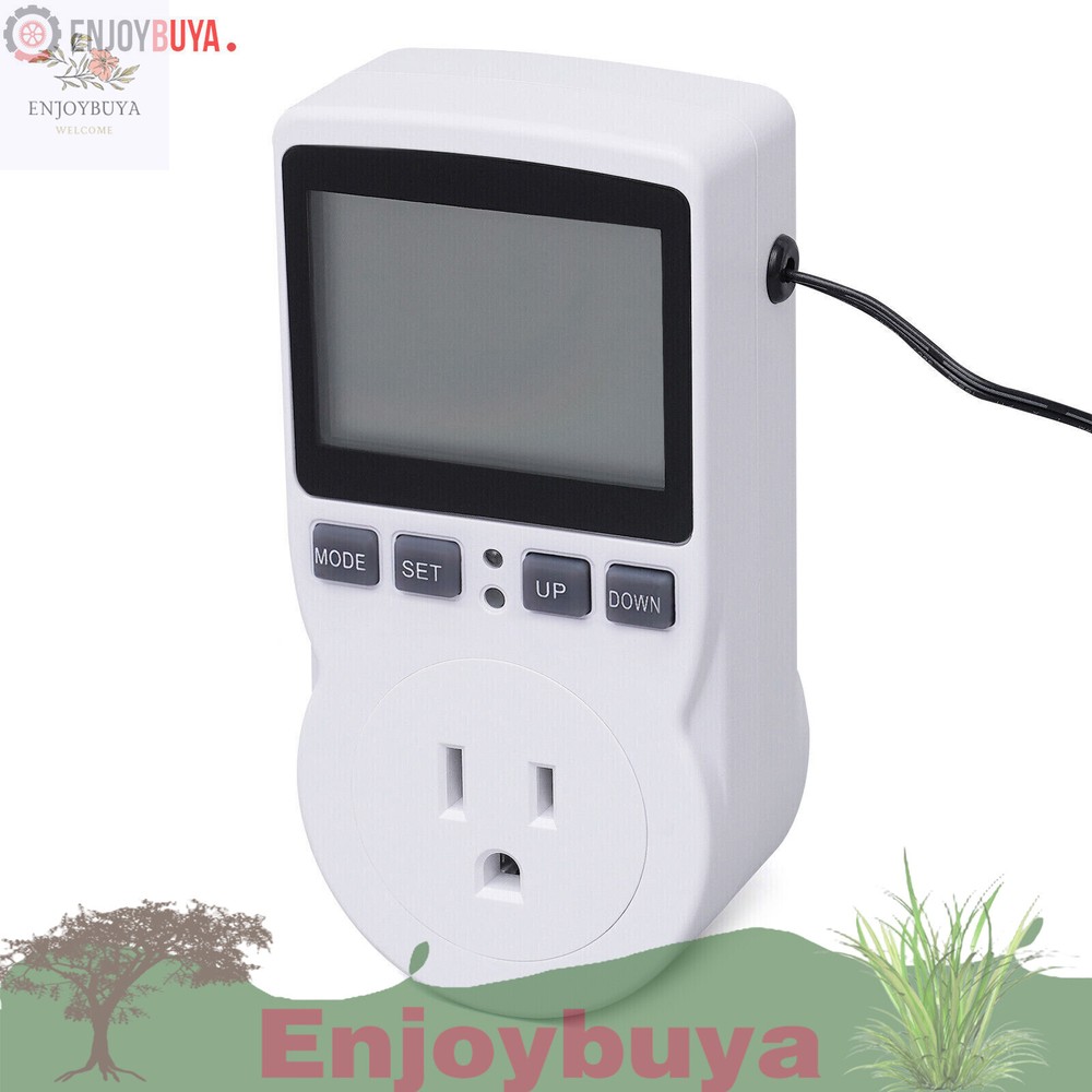 LCD DIGITAL PLUG IN THERMOSTAT TIMER SWITCH SOCKET TEMPERATURE CONTROLLER SWITCH