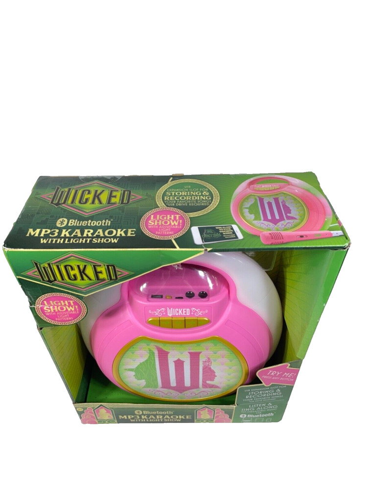 WICKED Bluetooth MP3 Karaoke Machine With Light Show