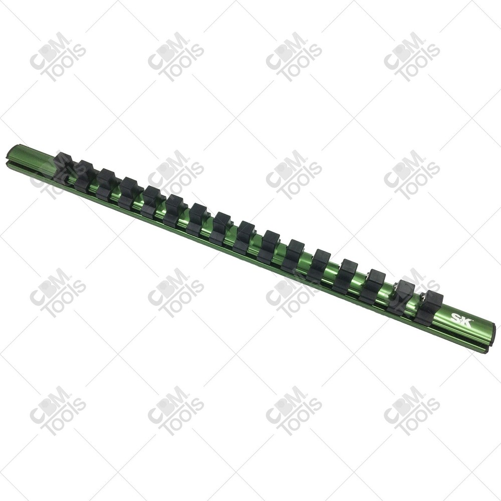 SK Hand Tools M1216 1/2" Dr. Magnetic Socket Rail (Holds 16 Sockets)